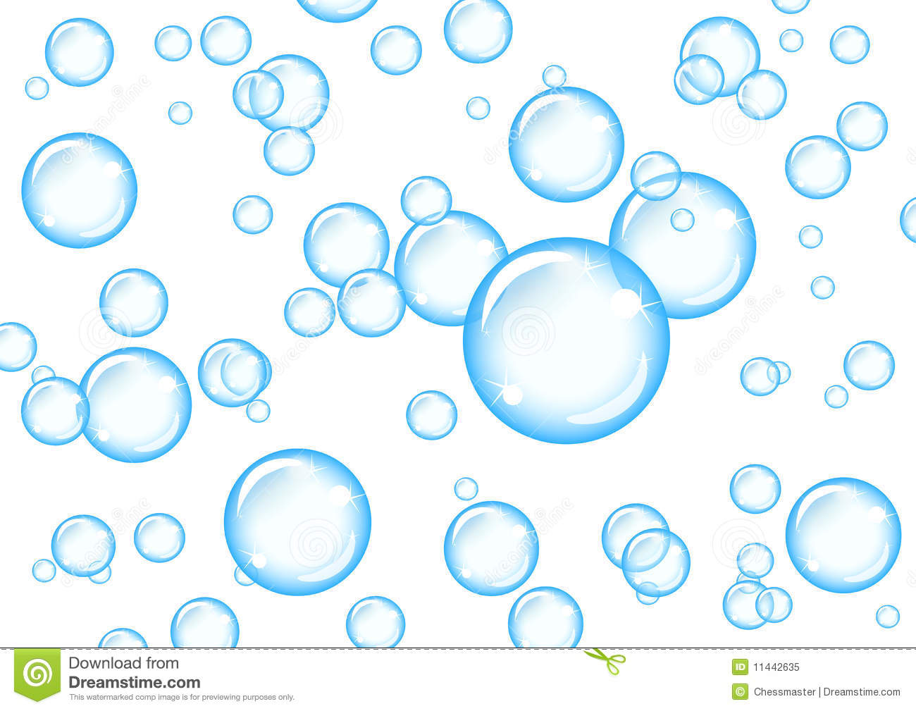 More N More Blue Bubbles Clip