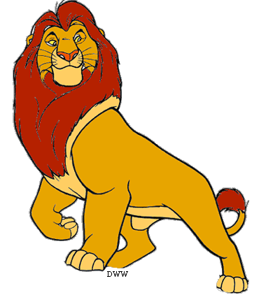 clipart picture of Simba from