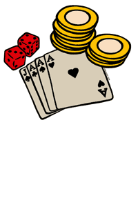 Couple Gambling Royalty Free 