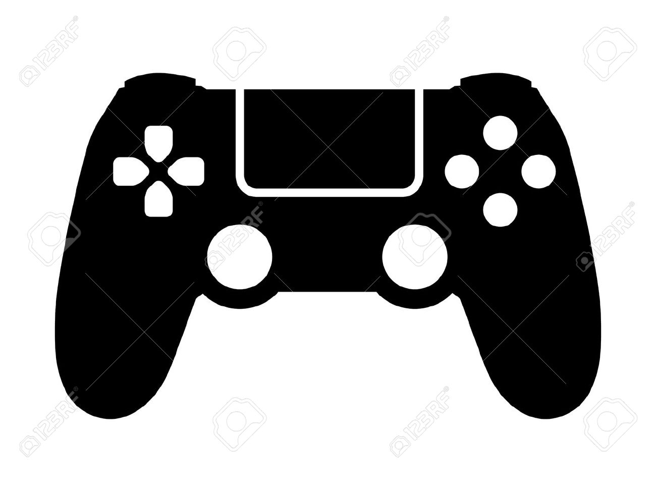 Vector - Video game controller / gamepad flat icon for apps and websites