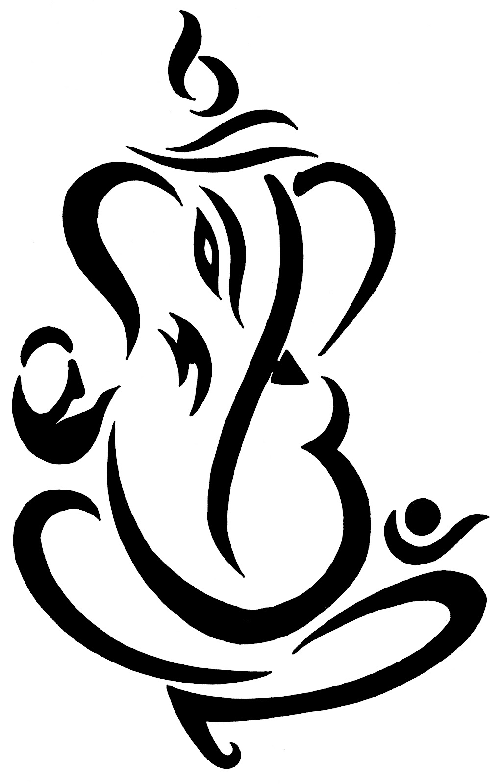 Ganesha Clipart. Ganesh Logo. Lord Ganesha Symbol