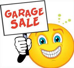 ... Garage sale - Stamp with 