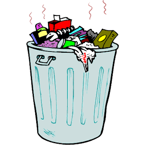 Empty Garbage Can Clipart