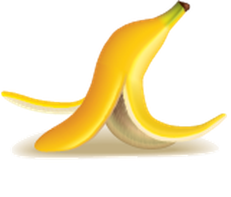 Banana Peel On A White Backgr