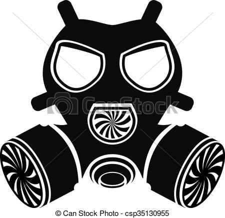 Black and White Gas Mask - cs