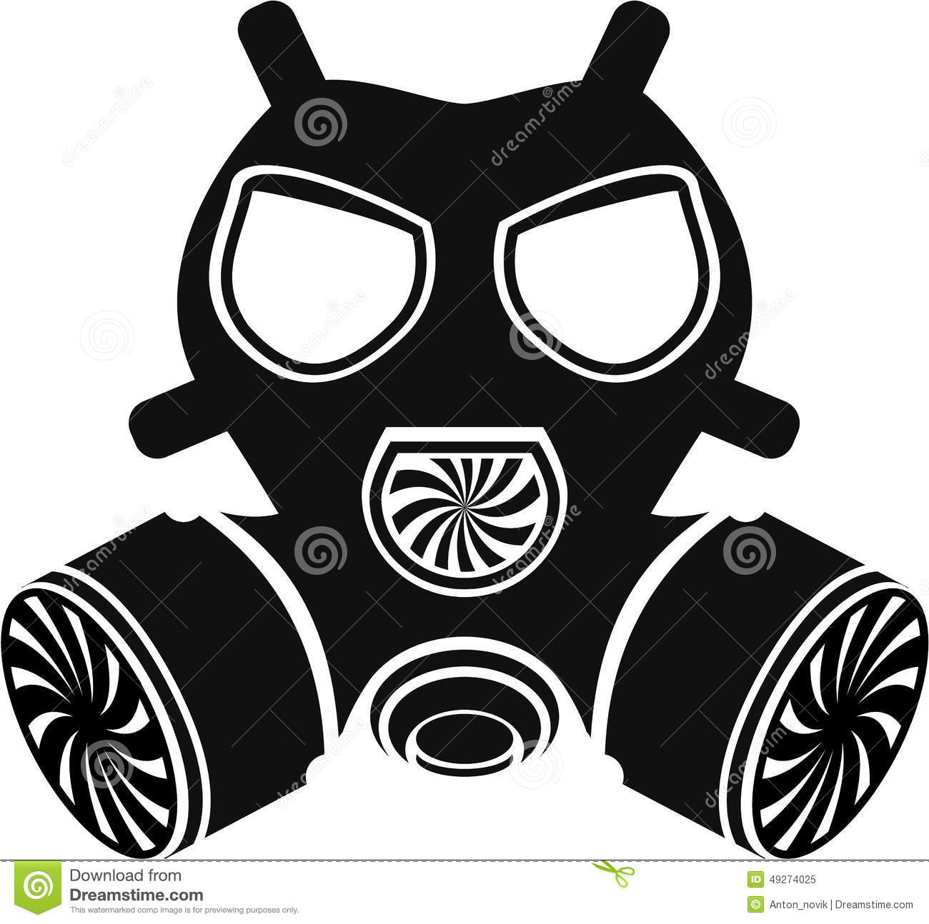 Gas mask vector - Gas Mask Clip Art
