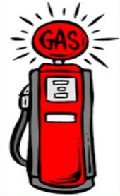 Vintage Gas Pump Clipart #1