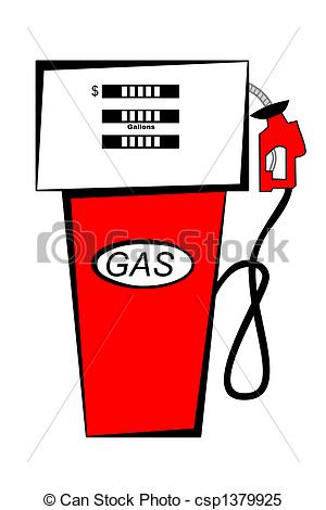 Gas Pump - Red Gas Pump - Gas Pump Clipart