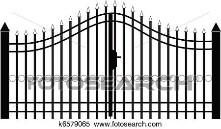Clipart - gate silhouette vec - Gate Clipart