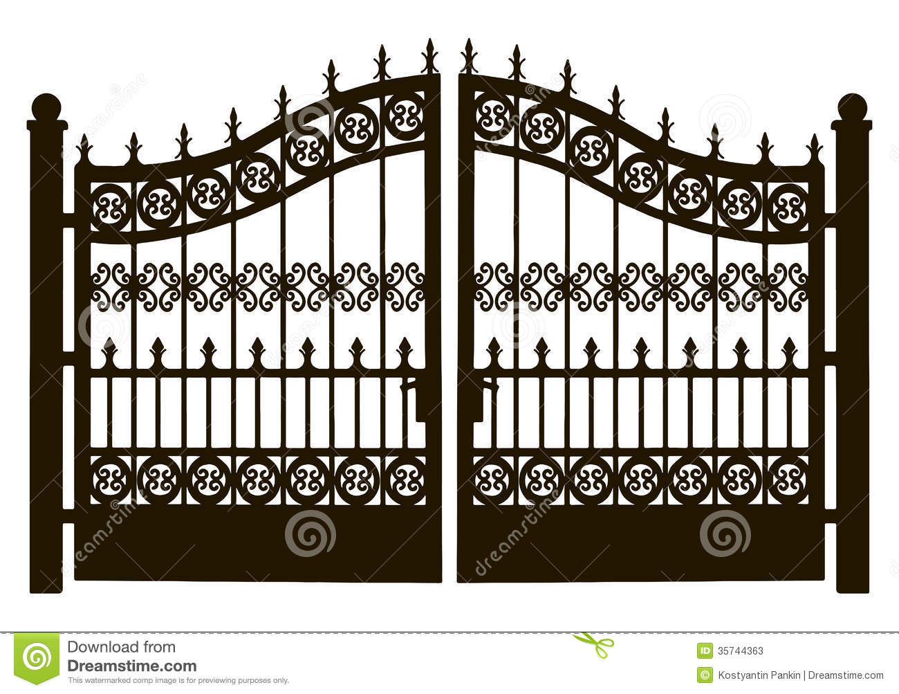 Picture of an Iron Gate In a 