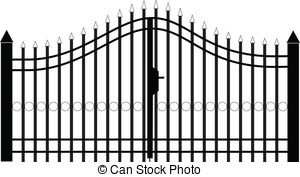. ClipartLook.com gate silhouette vector