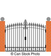 Iron gate - Gate Clipart