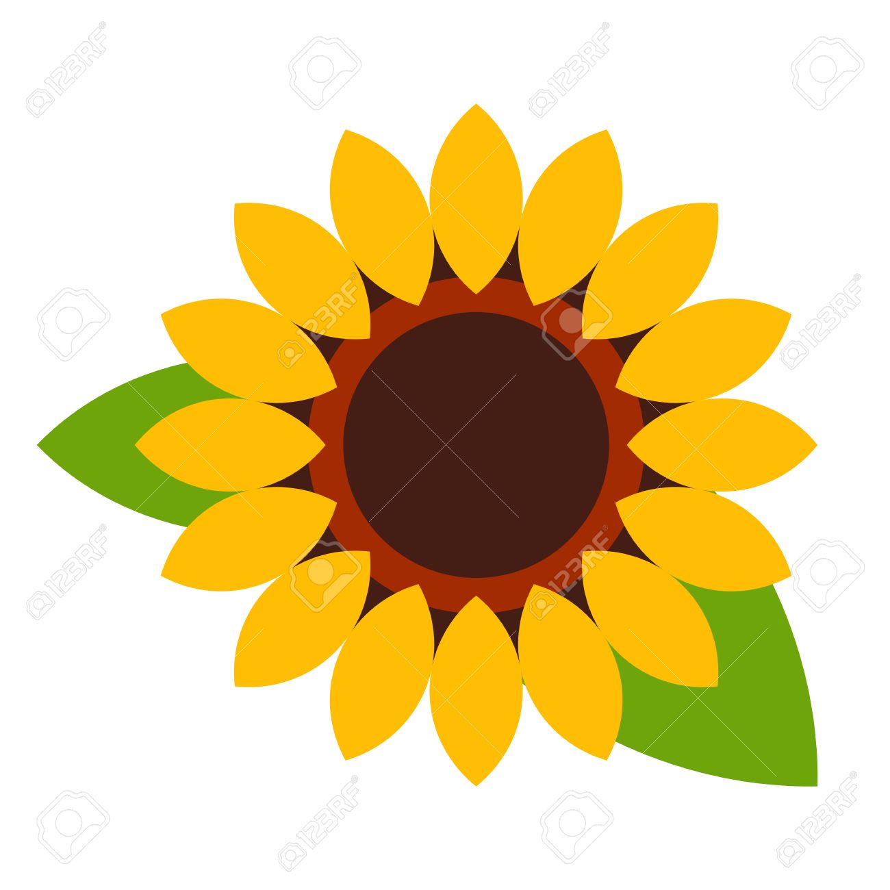 Sunflower - flower icon Stock - Gazania Clipart
