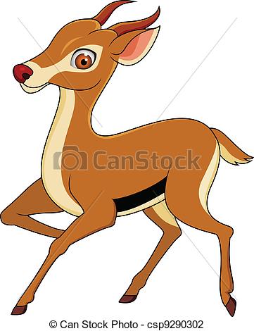 Gazelle cartoon - csp9290302