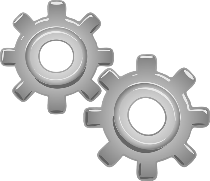 Gear Clipart Black And White 
