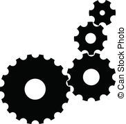 . ClipartLook.com Vector Gears - Isolated Vector Gears on white background.