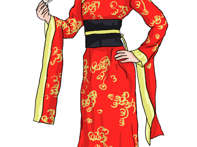 Geisha Clipart chinese lady