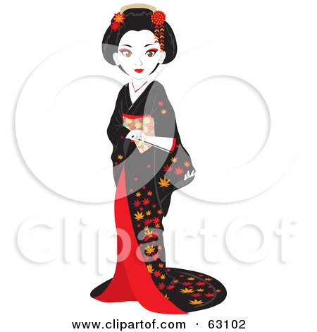 Preview Clipart - Geisha Clipart