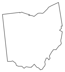 Map of Ohio Stock Illustratio