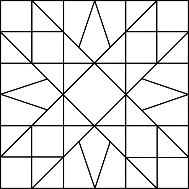 Geometric Block Pattern 33 |  - Geometric Clipart