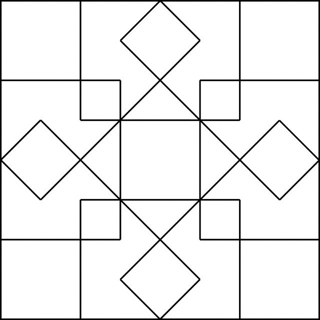 Geometric Block Pattern 12