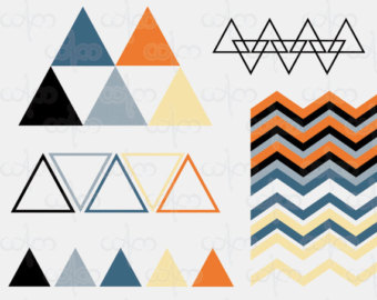 Geometric Clip Art Graphic Design Pattern for your art projects