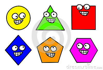 Geometry shapes clipart