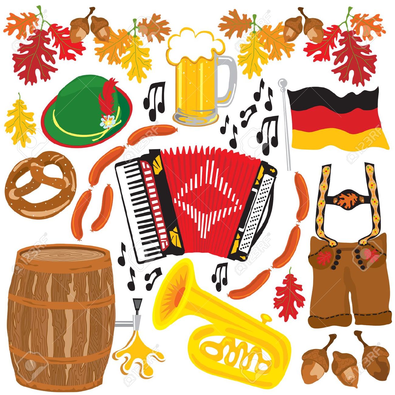 German Clip Art Oktoberfest - Germany Clipart