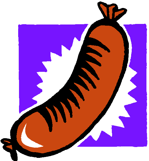 Free Grilled Sausage Clip Art