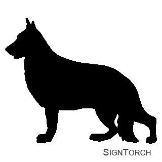 German Shepherd 1 : SignTorch - German Shepherd Clip Art