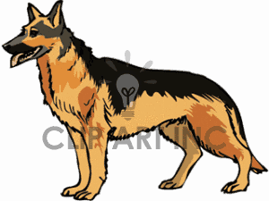 German Shepherd Dog Clipart #1