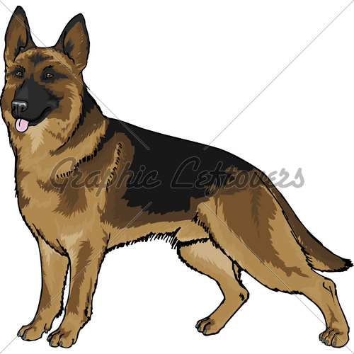German Shepherd Gl Stock Imag - German Shepherd Clip Art