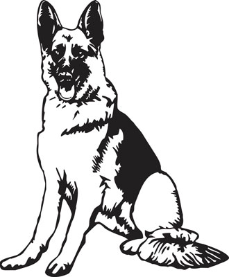 German Shepherd Rescue . - German Shepherd Clip Art
