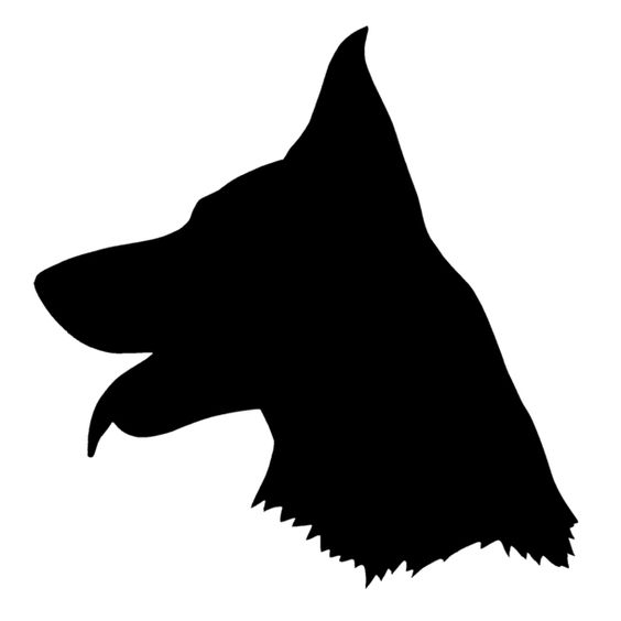 german shepherd silhouette - Google Search
