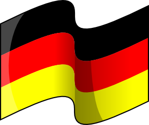 German Flag On A Map Of Germa