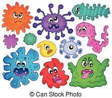 ... Germs theme set 1 - eps10 vector illustration.