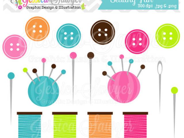 Get Instant Access Button Clipart sewing