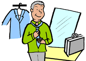 getting dressed clipart