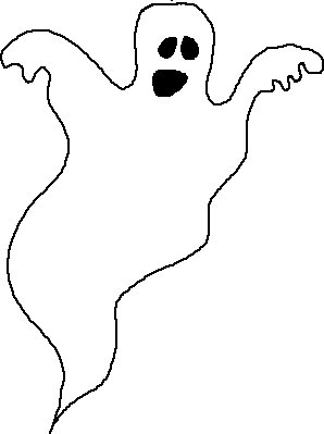 boo ghost public domain clip 