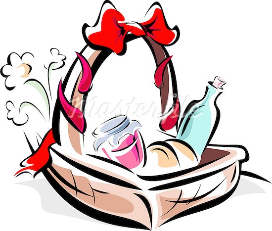 Gift Basket Graphic 2 Clipart