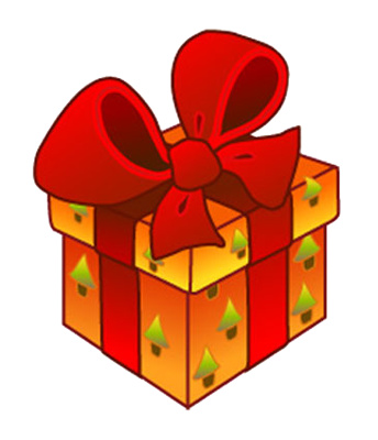 Gift Clipart Christmas Present Box In Red Bow Just Free Image