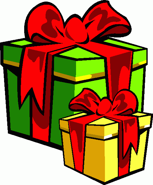 Christmas present clipart fre