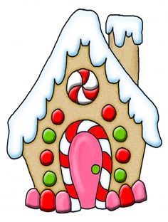 gingerbread house clipart . - Gingerbread House Clipart