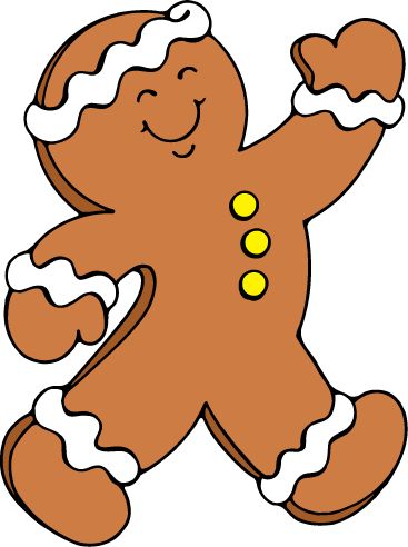 Gingerbread man book - Clipart Gingerbread Man