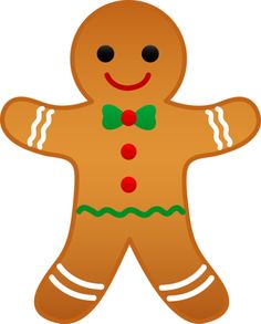 Gingerbread Man Wearing A San