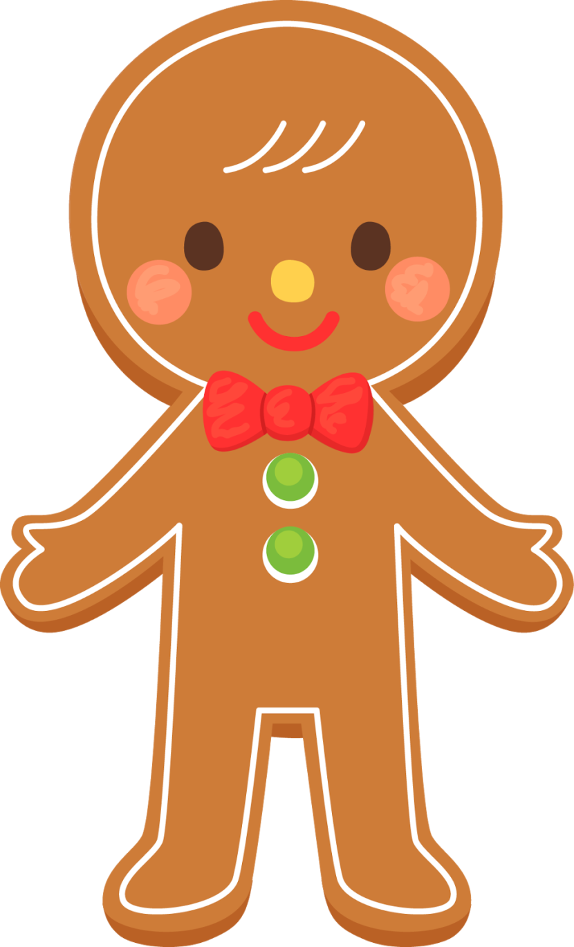 Gingerbread Man Clipart Free  - Clipart Gingerbread Man