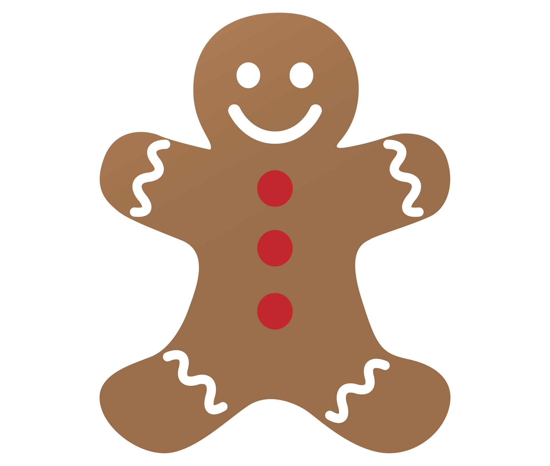 Gingerbread man clipart free  - Clipart Gingerbread Man