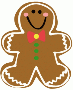 Gingerbread Man Template Clip