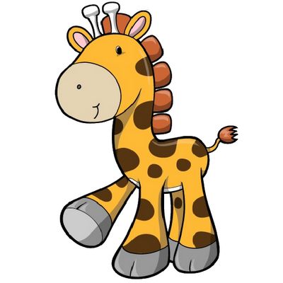 Giraffe Cartoon Animal Clip A - Cute Giraffe Clipart