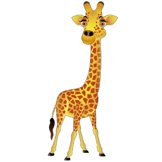 Giraffe Cartoon Animal Images - Cute Giraffe Clipart